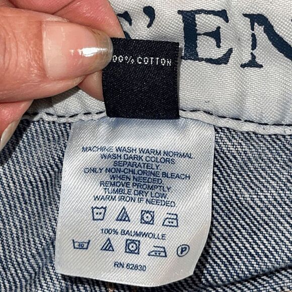 Land’s End Womens High‎ Rise Straight Leg Jeans Denim Medium Wash Blue Size 12 - Picture 6 of 10